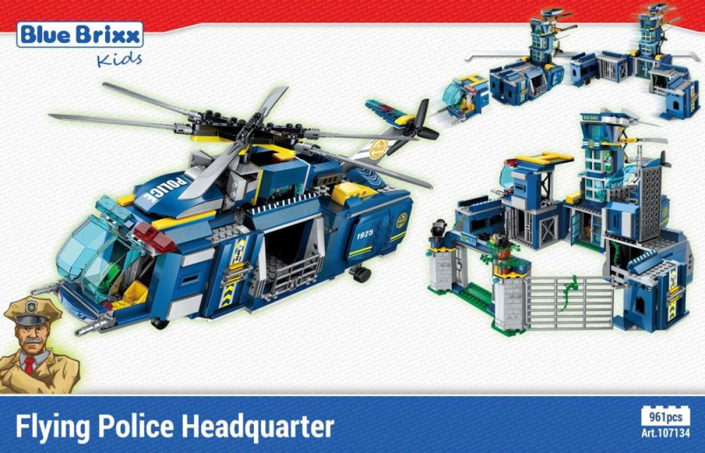 Blue Brixx 107134 Waldpolizei: fliegende Polizeistation