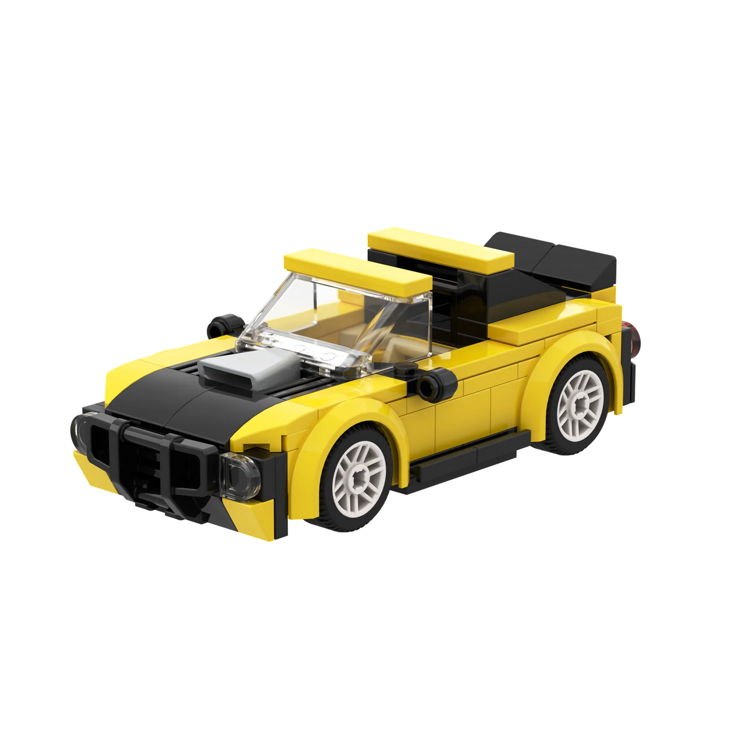 BRIXIES Plus® 222.103 Mini Rennwagen gelb