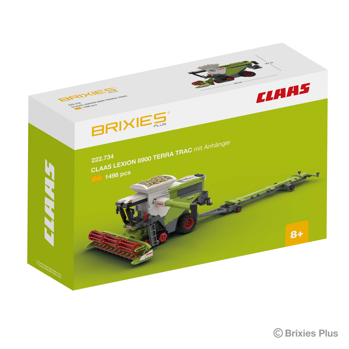BRIXIES Plus® 222.734 CLAAS LEXION 8900 TERRA TRAC inkl. Anhänger