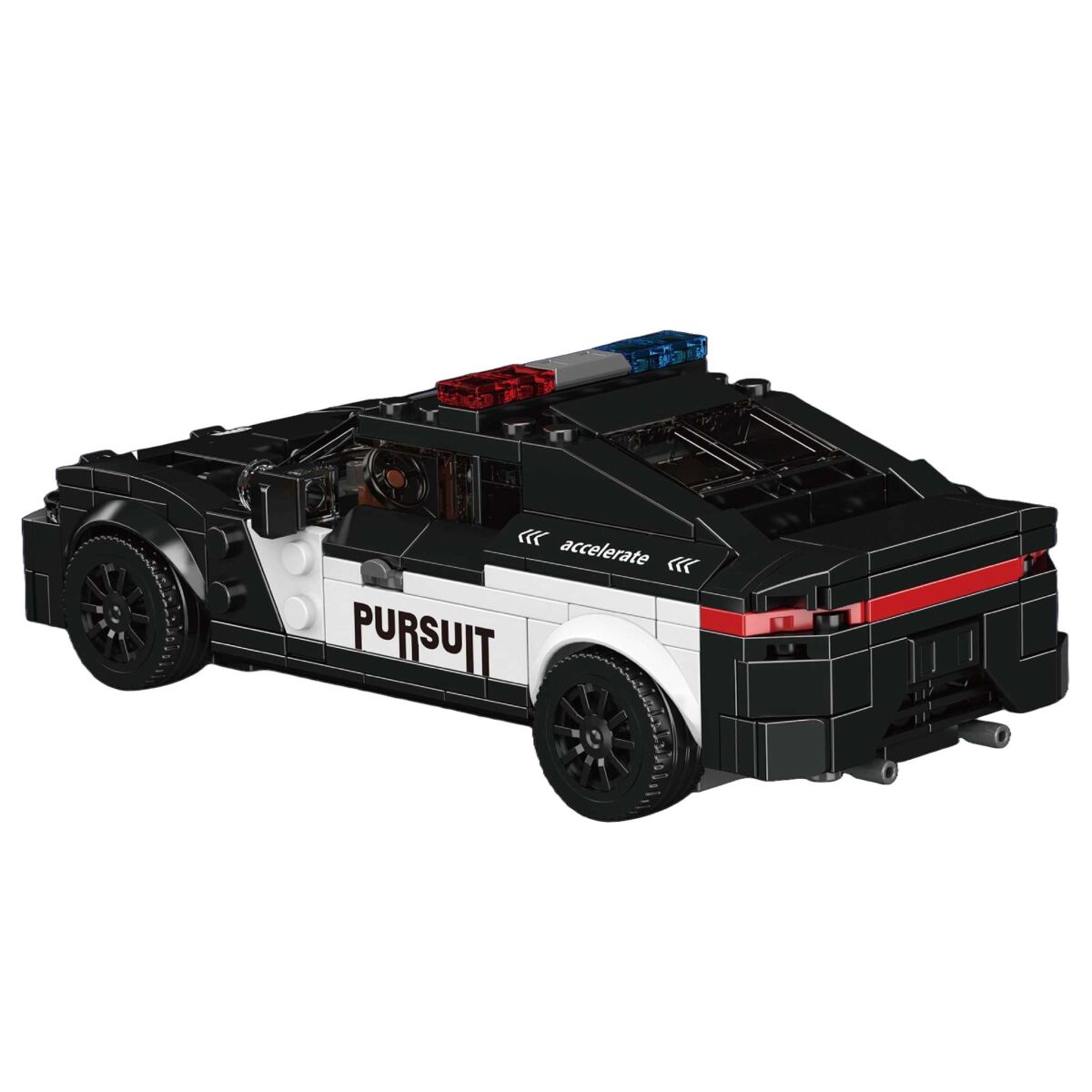 Mould King® 27098 Polizei Challenger inkl. Vitrine