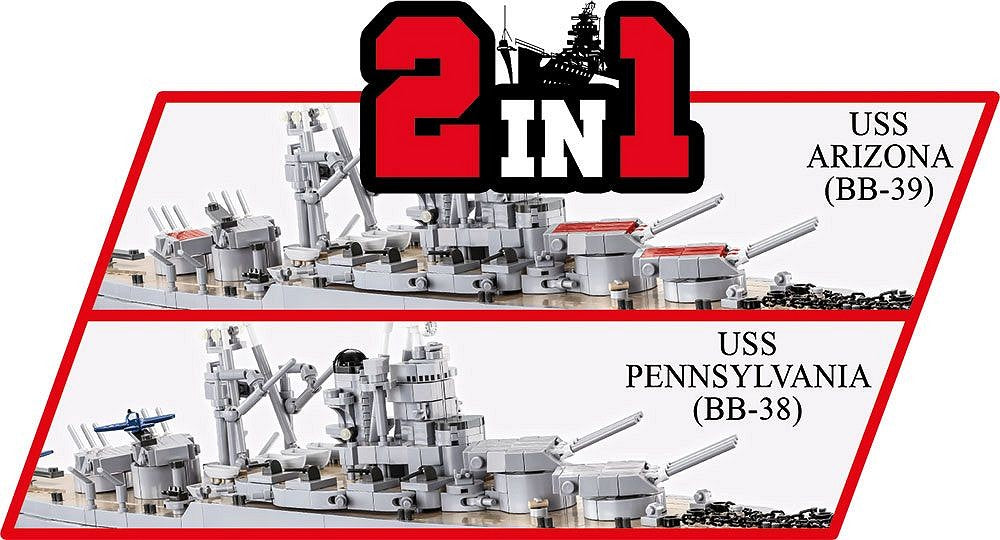 COBI® 4842 Pennsylvania - Class Battleship (2in1) - Executive Edition
