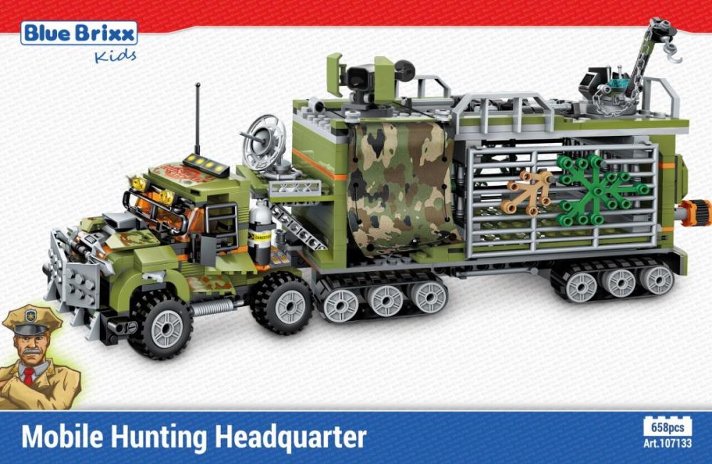 Blue Brixx 107133 Waldpolizei: Mobiler Jäger-HQ-Truck