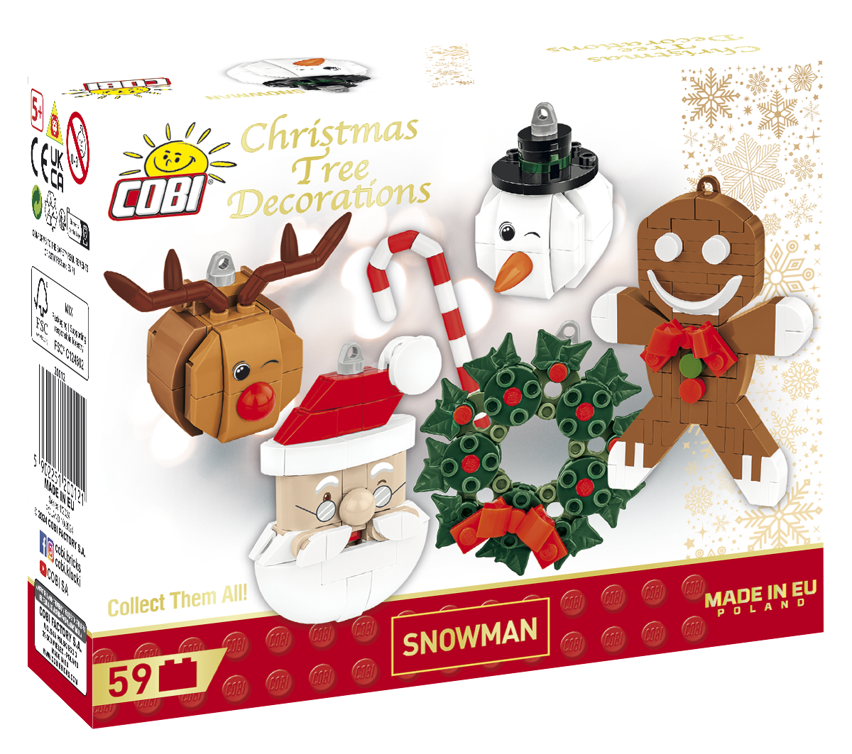 COBI® 20012 Christbaumschmuck - Schneemann