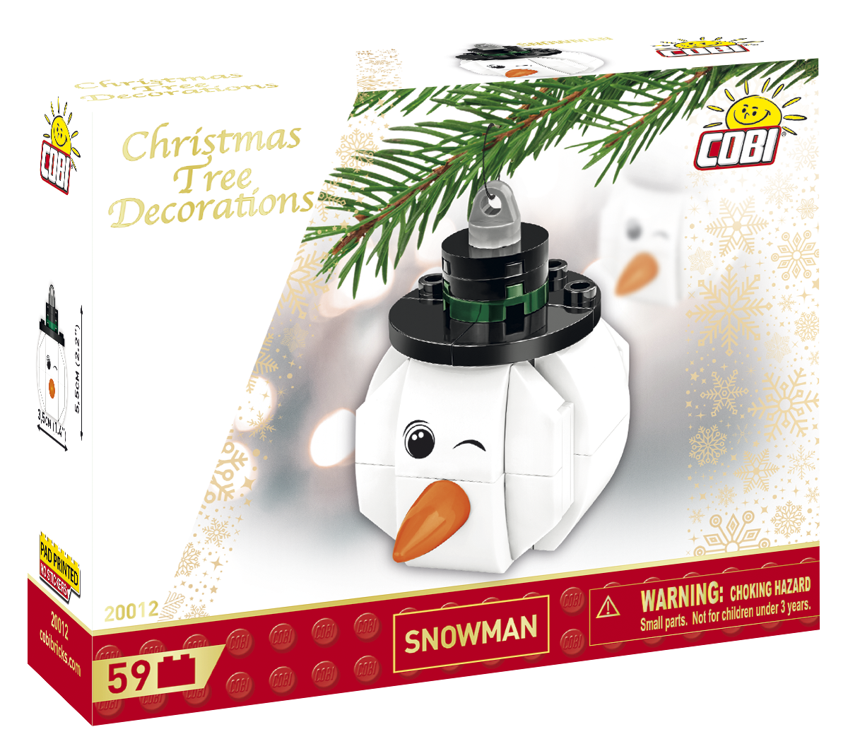 COBI® 20012 Christbaumschmuck - Schneemann