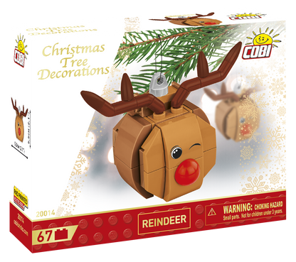 COBI® 20014 Christbaumschmuck - Rentier mit der roten Nase