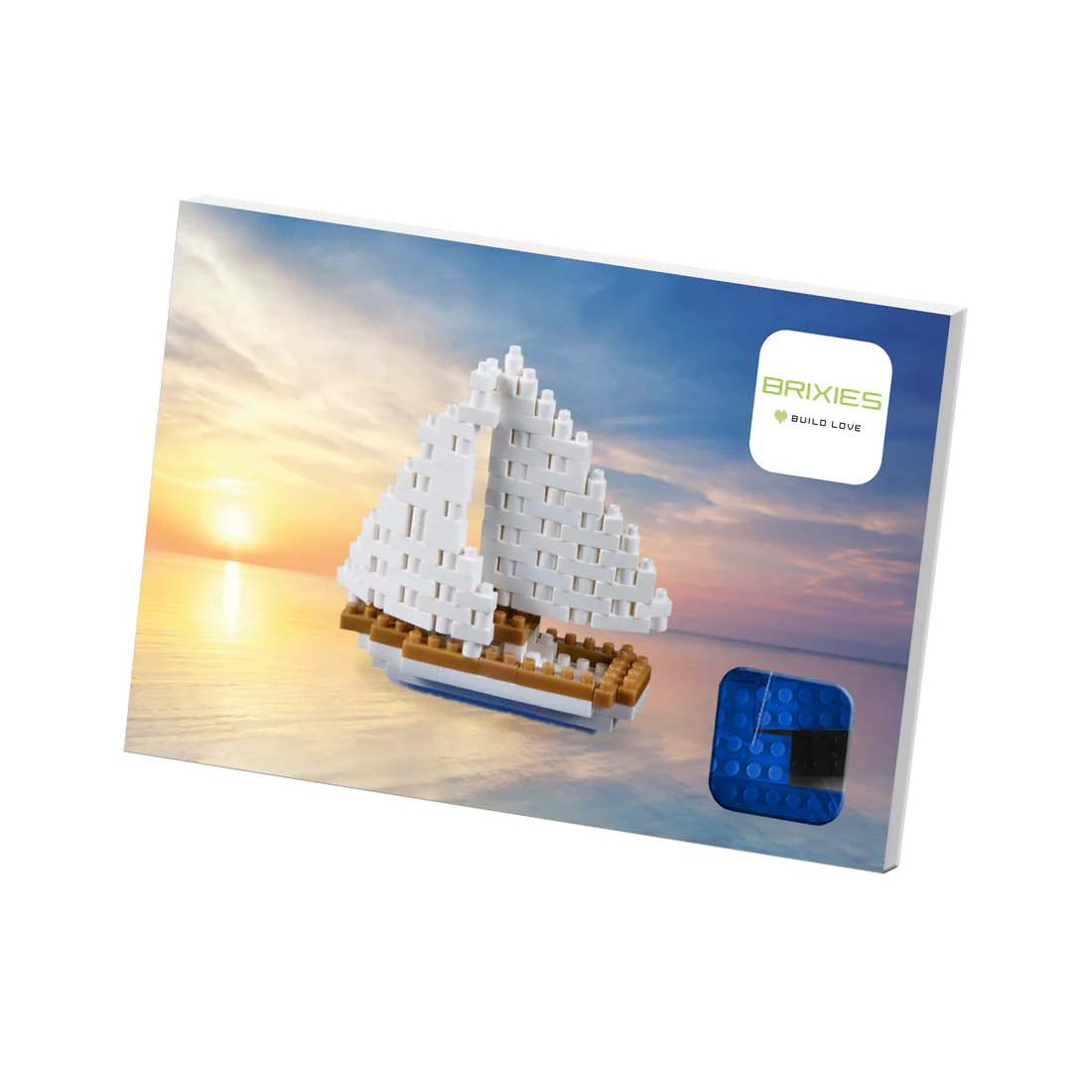 BRIXIES® Postkarte Segelschiff