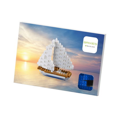 BRIXIES® Postkarte Segelschiff