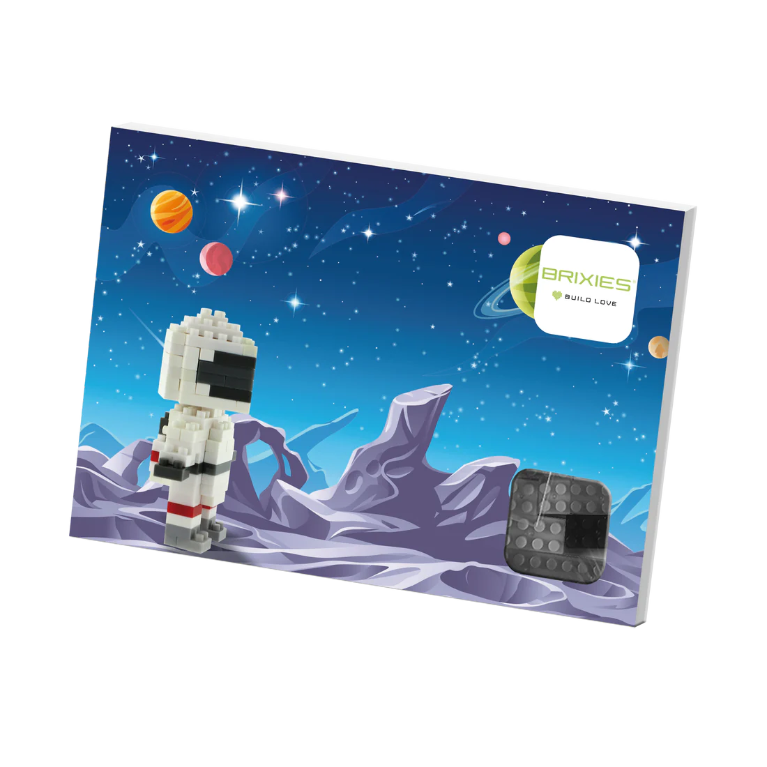 BRIXIES® Postkarte Astronaut