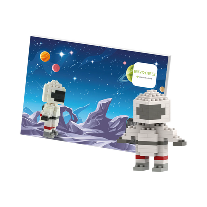 BRIXIES® Postkarte Astronaut