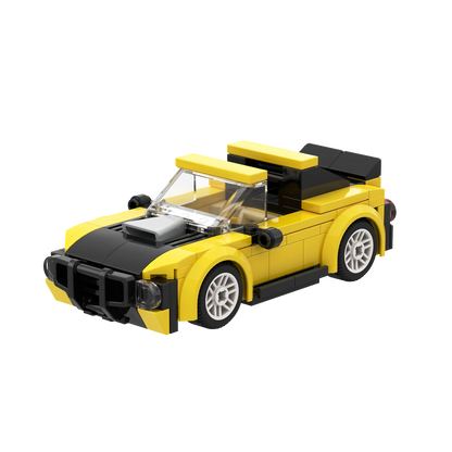 BRIXIES Plus® 222.103 Mini Rennwagen gelb