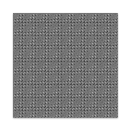 BRIXIES Plus® Basis Platte Dunkelgrau 32 x 32
