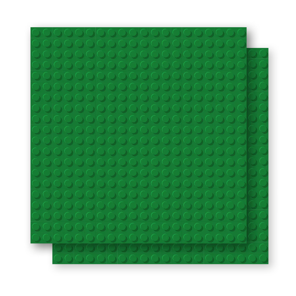 BRIXIES Plus® Basis Platte Grün 20 x 20