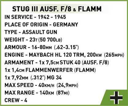 COBI® 2286 StuG III Ausf.F/8 & Flammpanzer