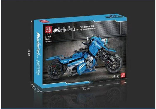 Mould King® 23009 Blaues Motorrad