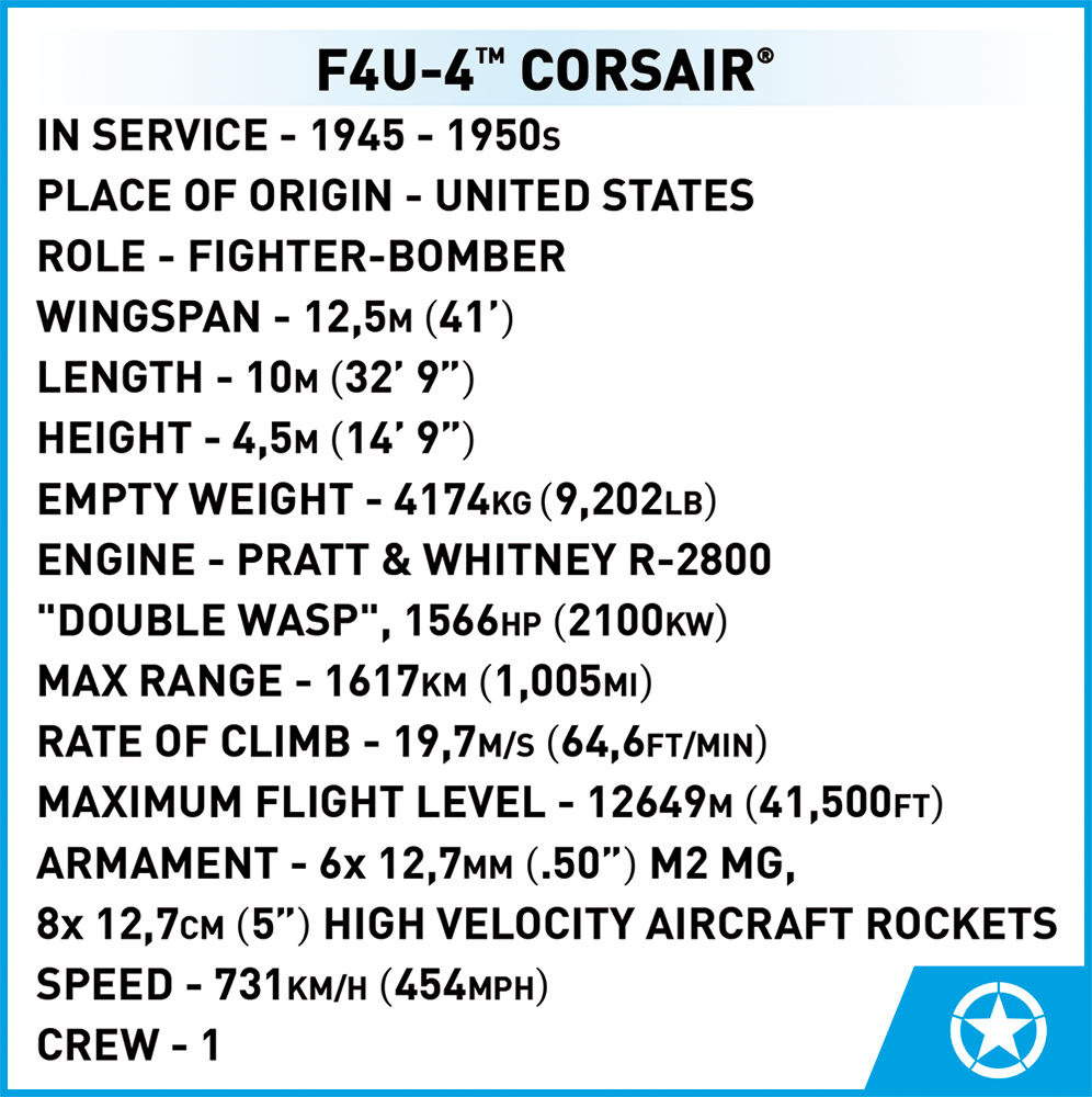 COBI® 2417 F4U-4 Corsair