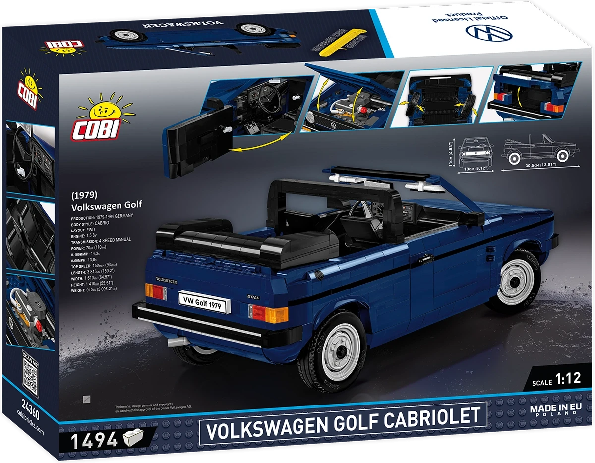 COBI® 24360 Volkswagen Golf Cabriolet