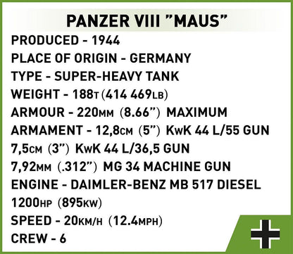 COBI® 2559 Panzer VIII Maus