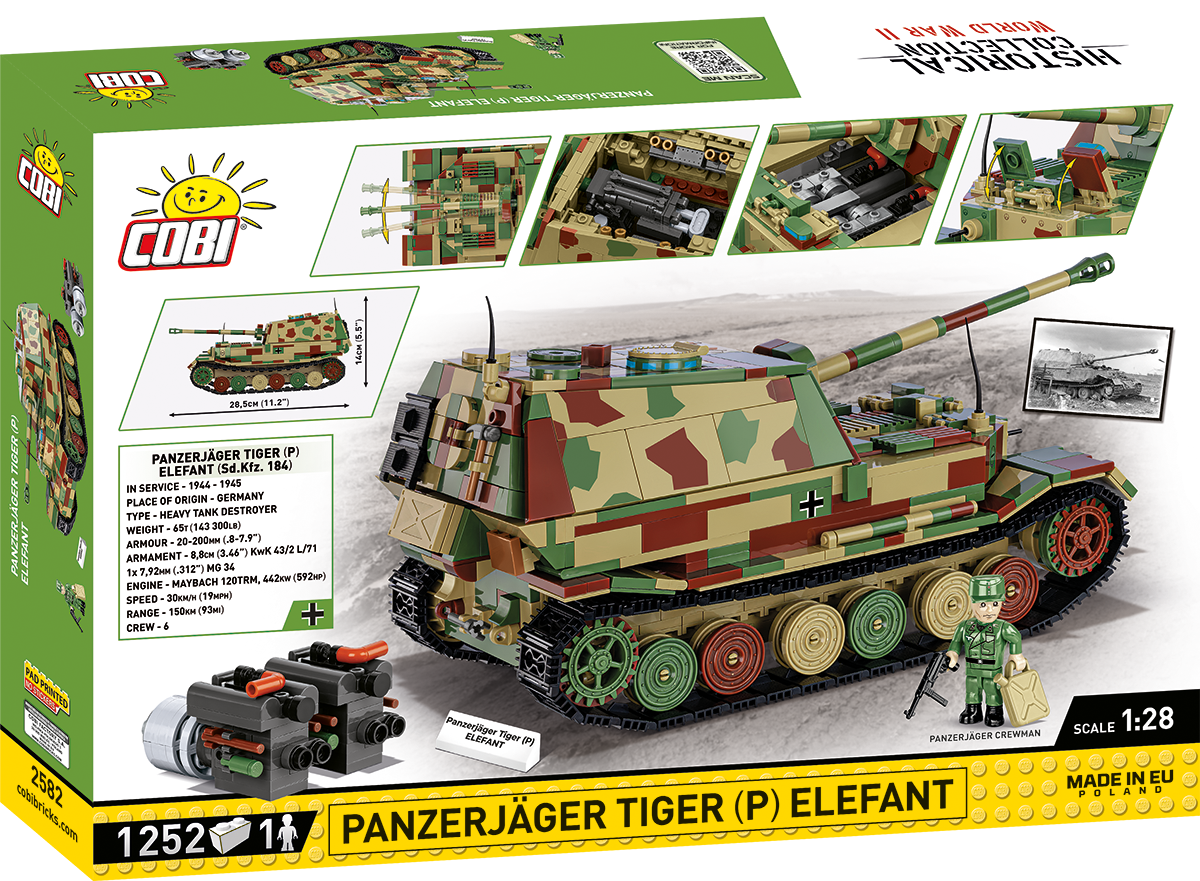 COBI® 2582 Panzerjäger Tiger (P) Elefant