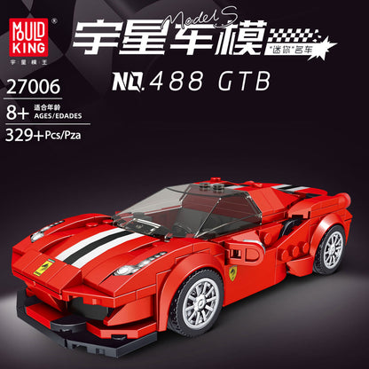 Mould King® 27006 Roter Sportwagen 488 GTB inkl. Vitrine