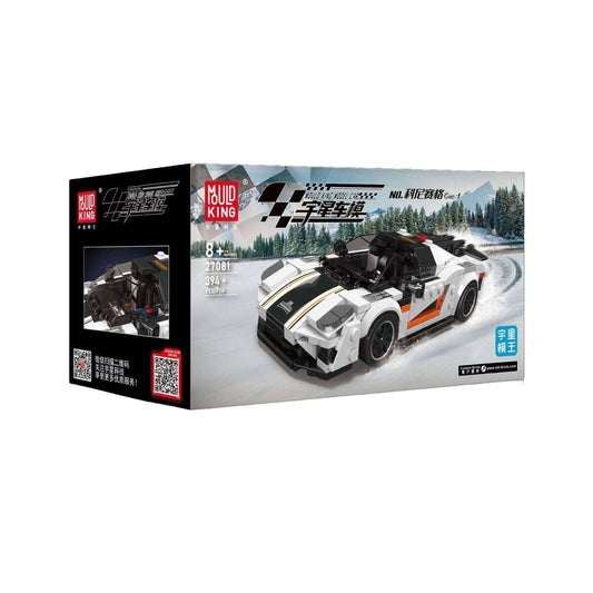 Mould King® 27081 König One Sportwagen inkl. Vitrine