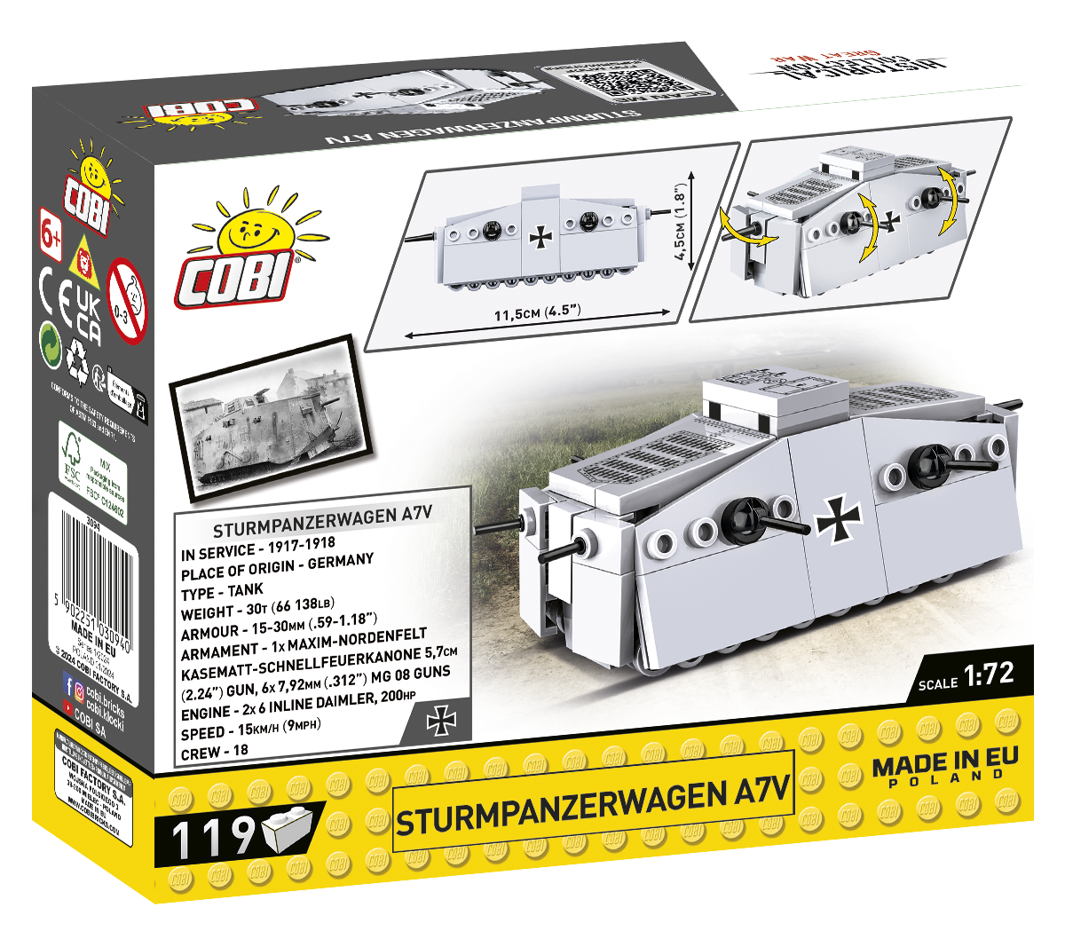 COBI® 3094 Sturmpanzerwagen A7V