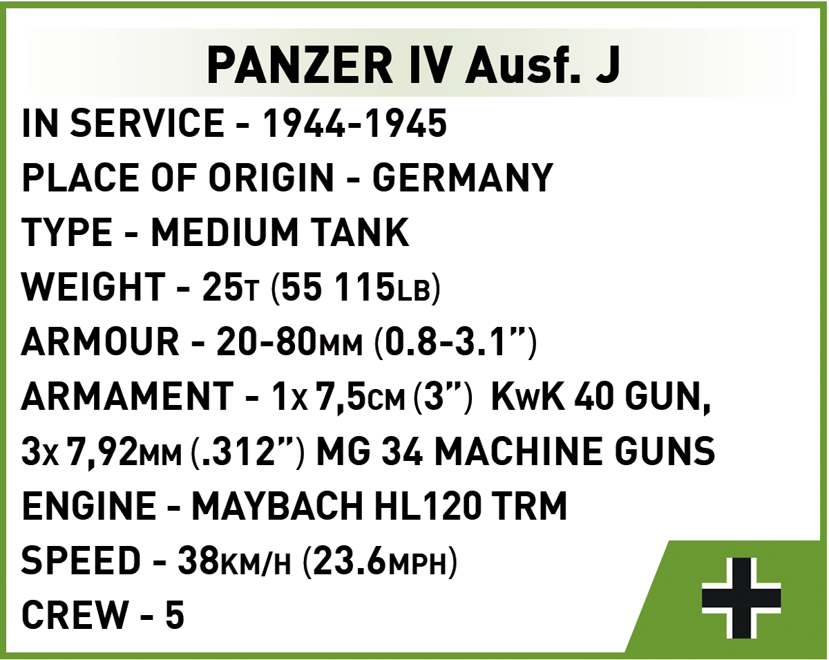 COBI® 3097 Panzer IV Ausf. J