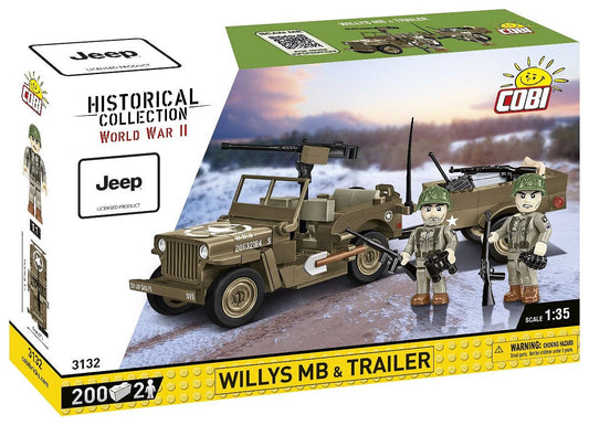 COBI® 3132 Willys MB & Trailer
