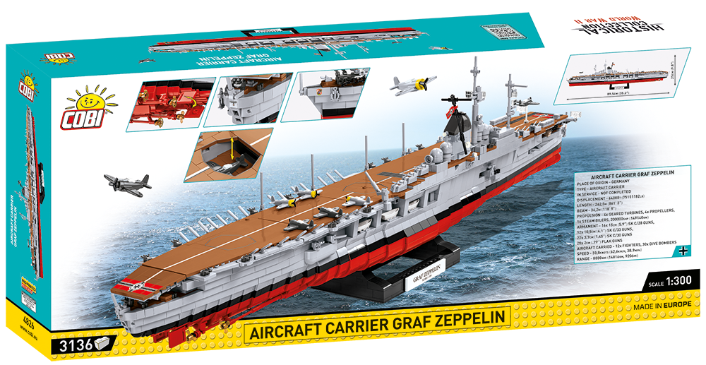 COBI® 4826 Aircraft Carrier Graf Zeppelin