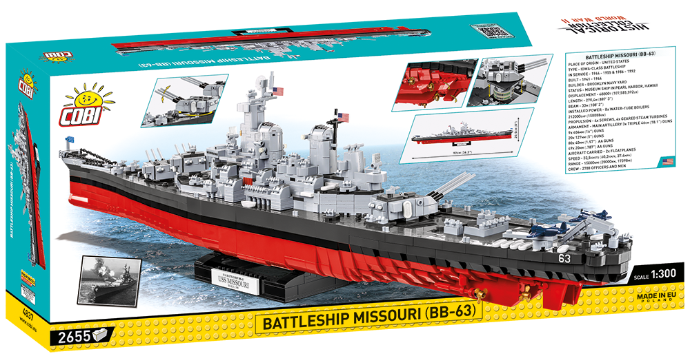 COBI® 4837 Battleship Missouri (BB-63)