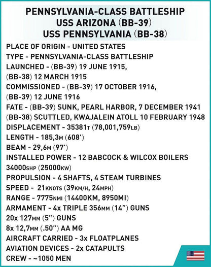 COBI® 4842 Pennsylvania - Class Battleship (2in1) - Executive Edition