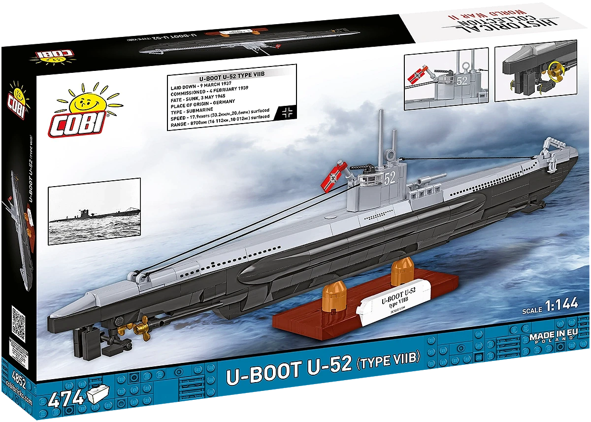COBI® 4852 U-Boot U-52 (Type VIIB)