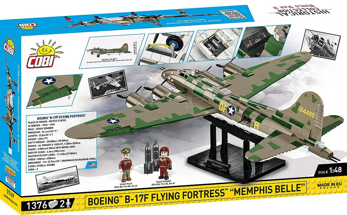 COBI® 5749 Boeing B-17F Flying Fortress "Memphis Belle" - Executive Edition