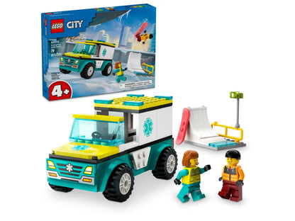 LEGO® City 60403 Rettungswagen und Snowboarder