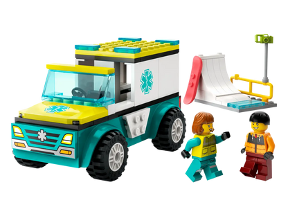 LEGO® City 60403 Rettungswagen und Snowboarder