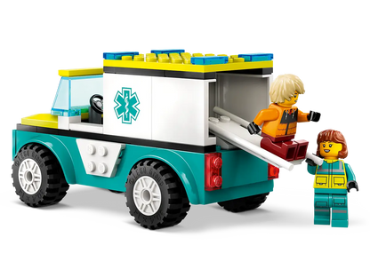 LEGO® City 60403 Rettungswagen und Snowboarder