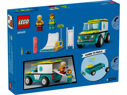 LEGO® City 60403 Rettungswagen und Snowboarder