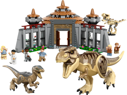 LEGO® Jurassic World™ 76961 Angriff des T. rex und des Raptors aufs Besucherzentrum