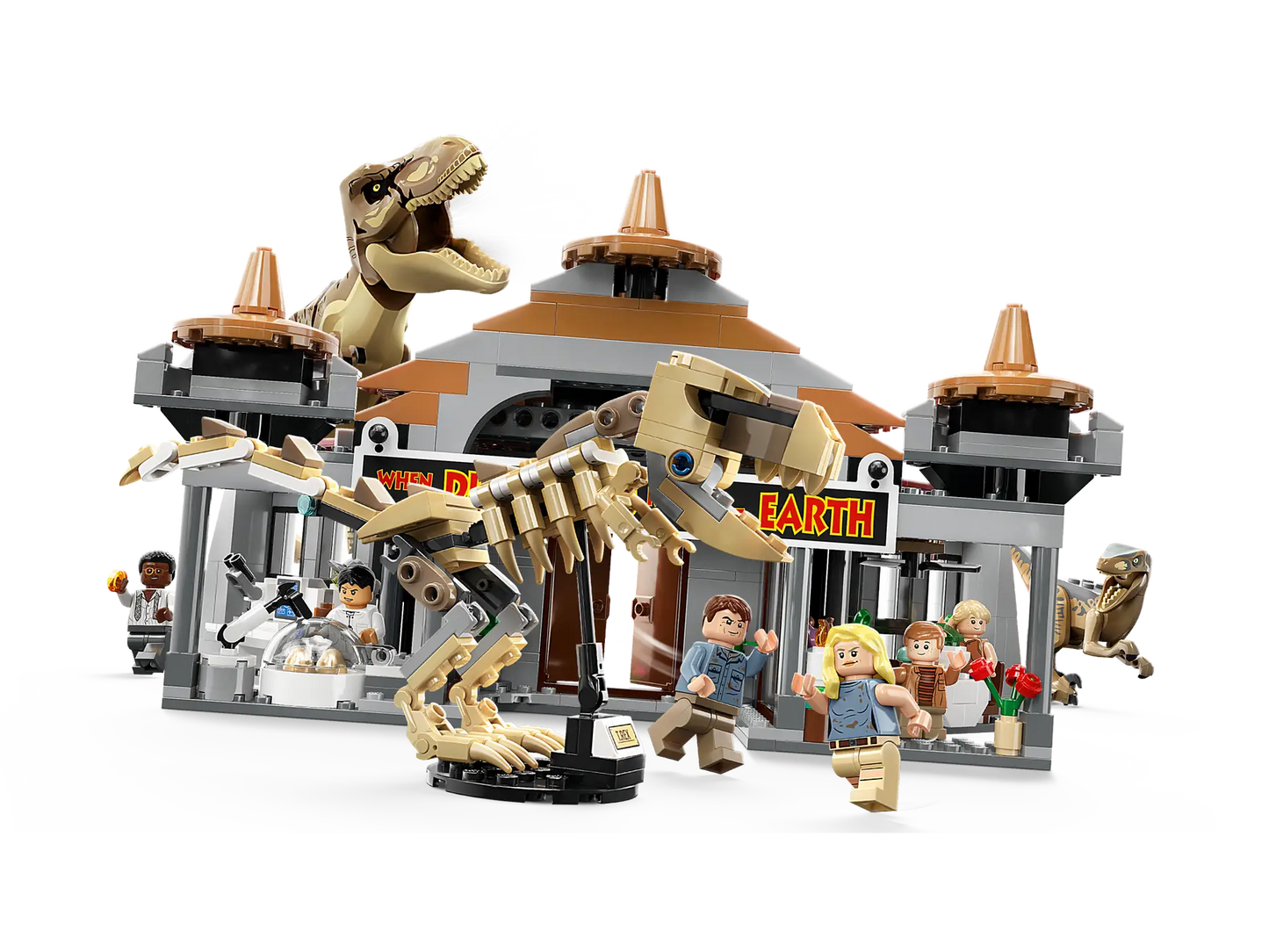 LEGO® Jurassic World™ 76961 Angriff des T. rex und des Raptors aufs Besucherzentrum