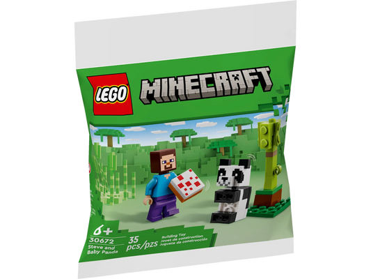 LEGO® Minecraft 30672 Steve mit Baby-Panda