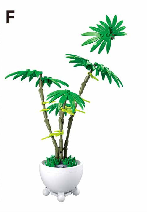 Sluban M38-B1075F Blume im Topf