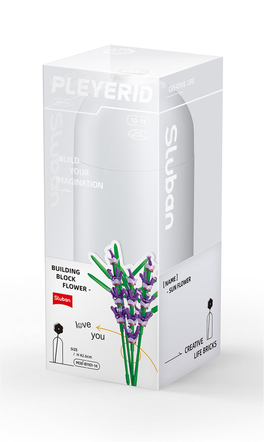 Sluban M38-B1101-14 Lavendel in Vase
