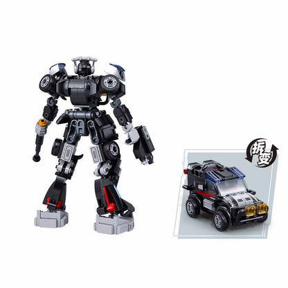 Sluban M38-B1316 Exosuit 2in1 Roboter Polizeiauto