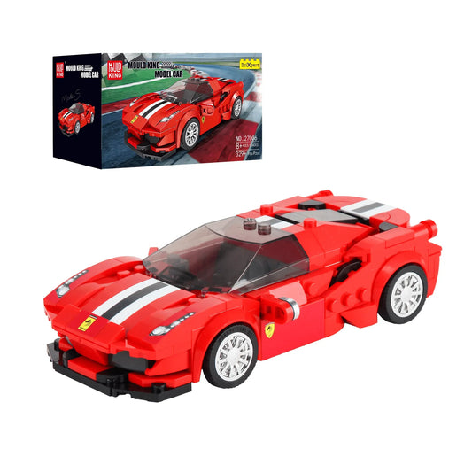 Mould King® 27006 Roter Sportwagen 488 GTB inkl. Vitrine