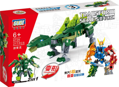 Gudi 8726 Transform Mecha-Dino Stegosaurus