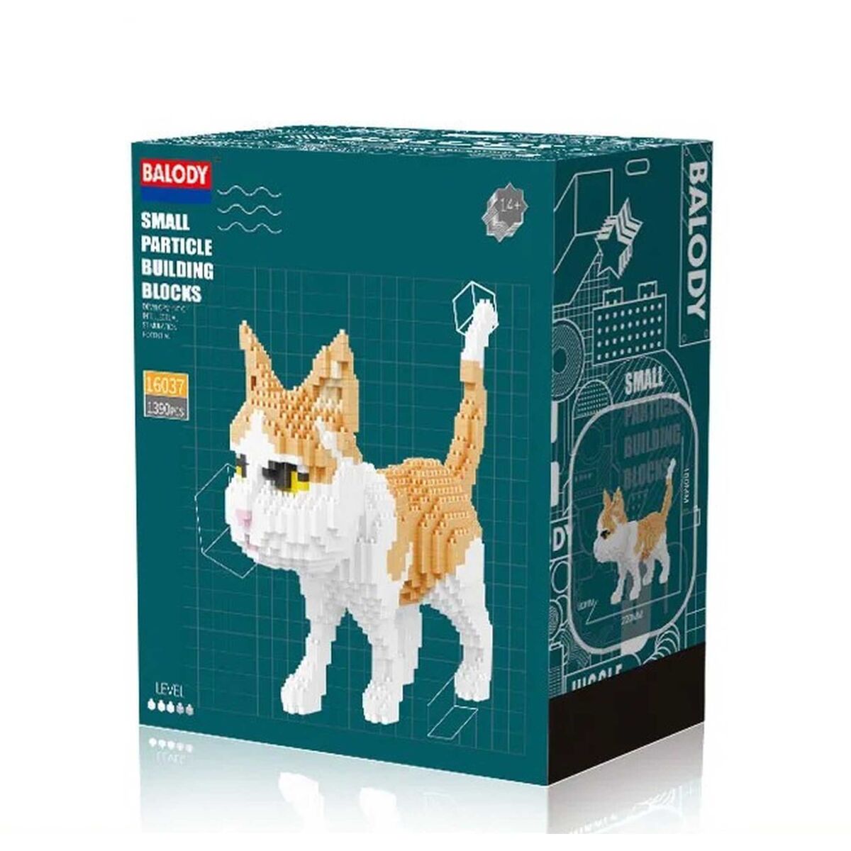 Balody® 16037 Katze rot-weiß