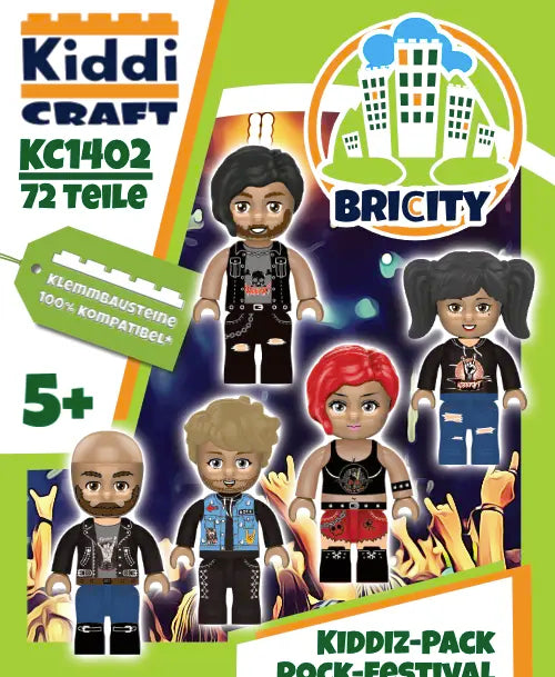 Kiddicraft KC1402 KIDDIZ Figuren-Pack: Rock Festival