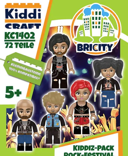 Kiddicraft KC1402 KIDDIZ Figuren-Pack: Rock Festival