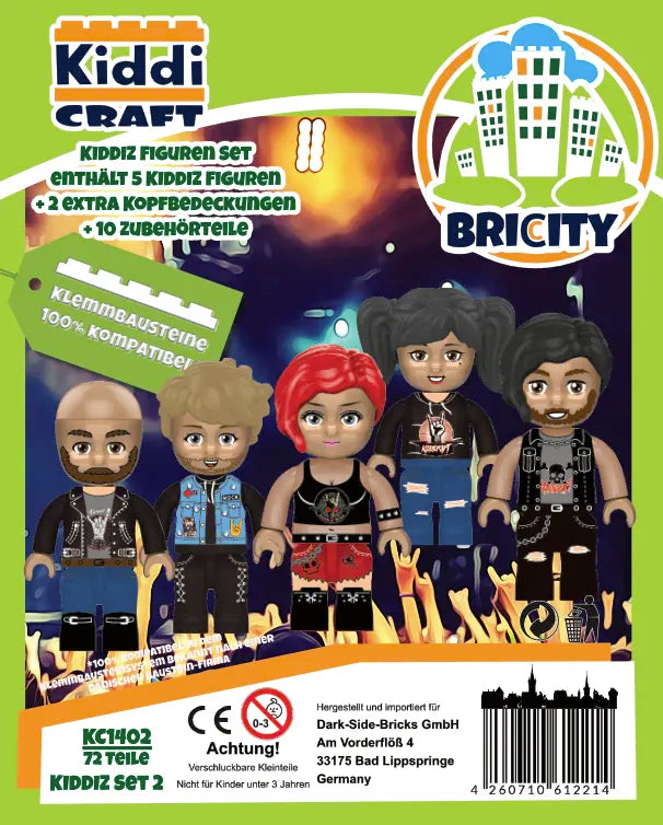 Kiddicraft KC1402 KIDDIZ Figuren-Pack: Rock Festival