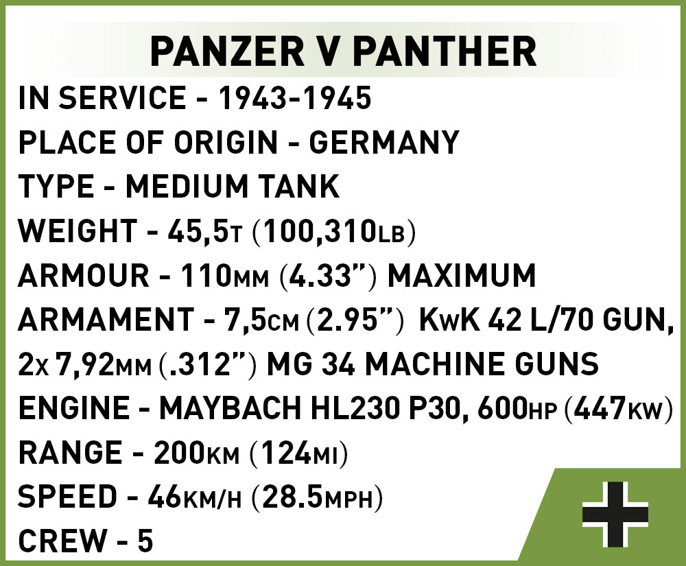 COBI® 3099 Panzer V Panther