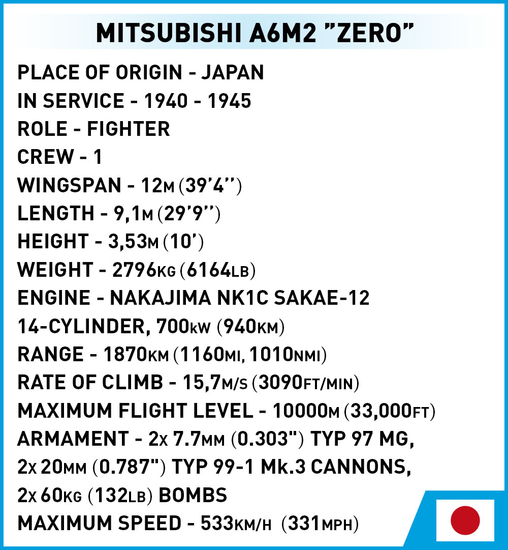 COBI® 5729 Mitsubishi A6M2 "Zero-Sen"